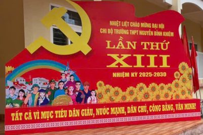 ĐẠI HỘI CHI BỘ TRƯỜNG THPT NGUYỄN BỈNH KHIÊM LẦN THỨ XIII, NHIỆM KỲ 2025-2030