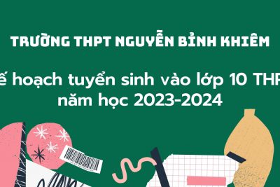 Kế hoạch tuyển sinh vào lớp 10 năm học 2023-2024
