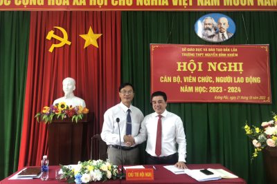 Trường THPT Nguyễn Bỉnh Khiêm: Hội nghị cán bộ, viên chức, người lao động năm học 2023-2024
