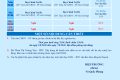 LỊCH CÔNG TÁC ĐẦU NĂM 01 (từ 03/08/2026 đến 09/08/2026)