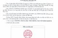 Thông báo mẫu dấu Trường THPT Nguyễn Bỉnh Khiêm