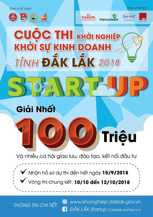 Cuộc thi Khởi nghiệp, khởi sự kinh doanh tỉnh Đắk Lắk năm 2018 Cuộc thi Khởi nghiệp, khởi sự kinh doanh tỉnh Đắk Lắk năm 2018