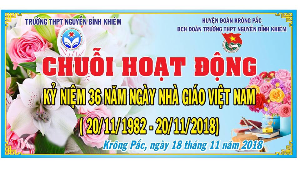 Chuỗi hoạt động chào mừng kỷ niệm lần thứ 36 Ngày Nhà giáo Việt Nam 20/11
